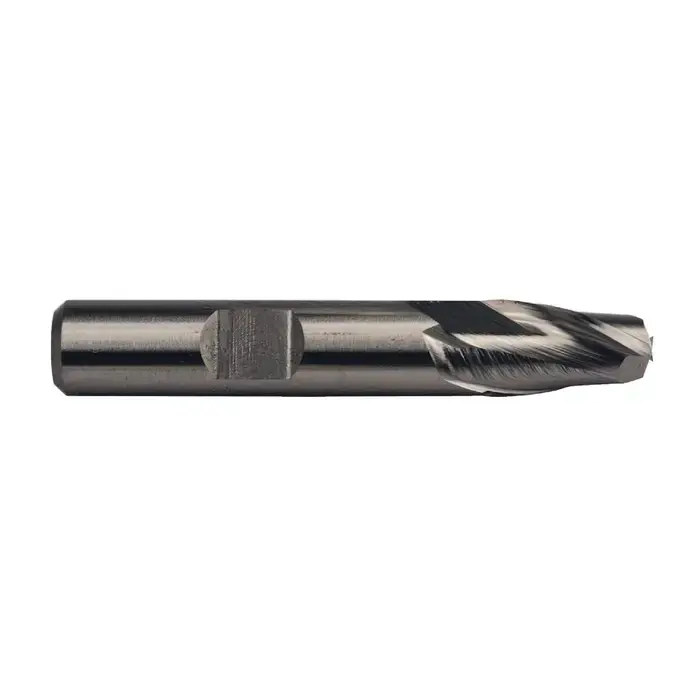 RUSHMORE USA 100365 3/8" Size, 9/16" LOC, 2 Flute, Bright High Speed Steel Square End Mill Fan Favorite