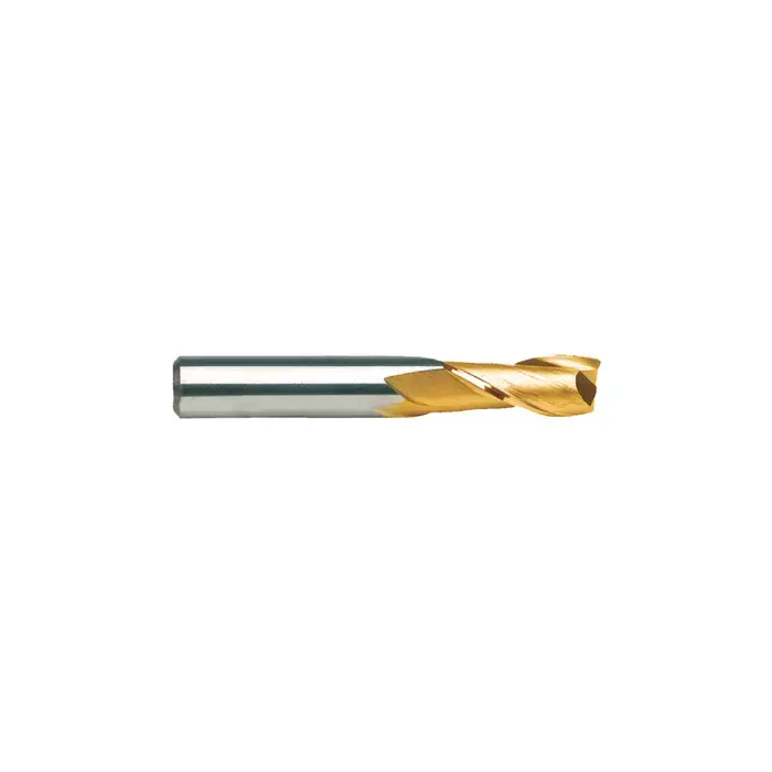 RUSHMORE USA 100467 7/32" Size, 5/8" LOC, 2 Flute, TiN Solid Carbide Square End Mill Trusted Brand