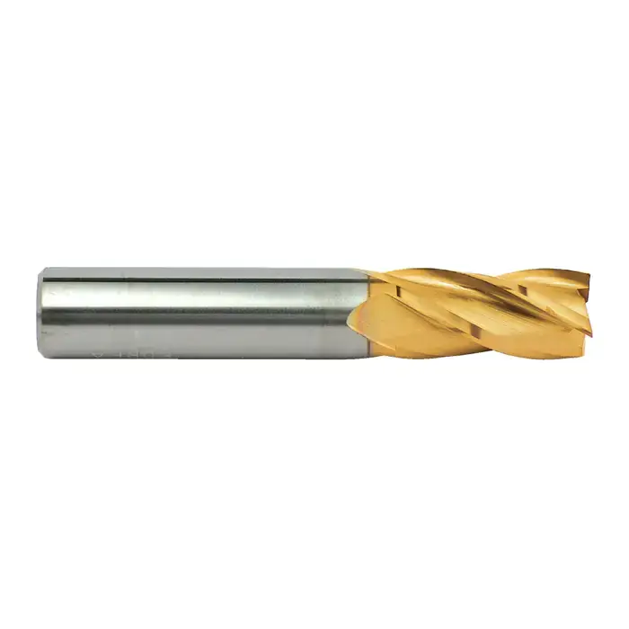 Discount T&O 20-101-144 9/32" Size, 3/4" LOC, 4 Flute, TiN Solid Carbide Square End Mill