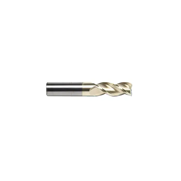 RUSHMORE USA 314466 1/8" Size, 1/2" LOC, 3 Flute, ZrN Solid Carbide Square End Mill Hot Deal