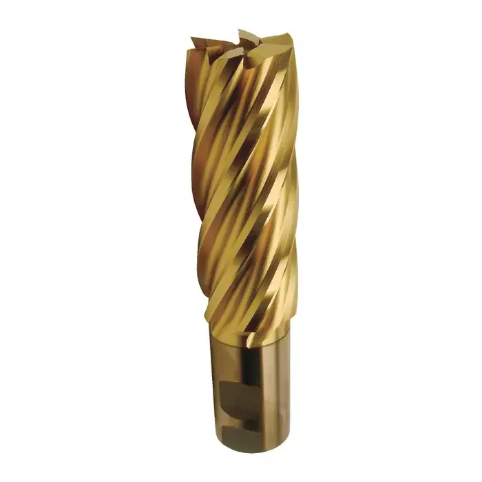 NIAGARA N37487 1-1/2" Size, 4" LOC, 6 Flute, Bright High Speed Steel Square End Mill Brand New