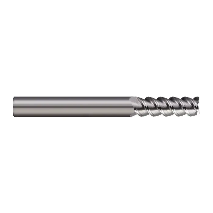 Crafted MICRO 100 SDHM-120-3 12.00mm Size, 30.00mm LOC, 3 Flute, Bright Solid Carbide Square End Mill