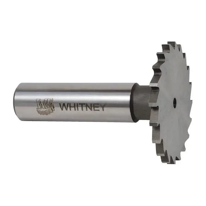 WHITNEY TOOL 20217 1-1/4" Dia., None ANSI, 5/64" Face Width, M42 8% Cobalt, 18 Teeth Woodruff Keyseat Cutter Luxury