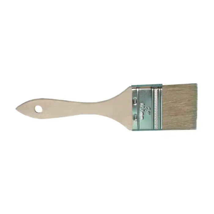 MAGNOLIA BRUSH 233 2" Width, 1-1/2" Bristle Length, White Natural Bristle Material Paint Brush Free Returns
