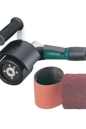 Fresh Stock DYNABRADE 13310 0.4 Horsepower, 3" x 10-11/16" Belt Size, 3,200 RPM Speed Pneumatic Belt Sander