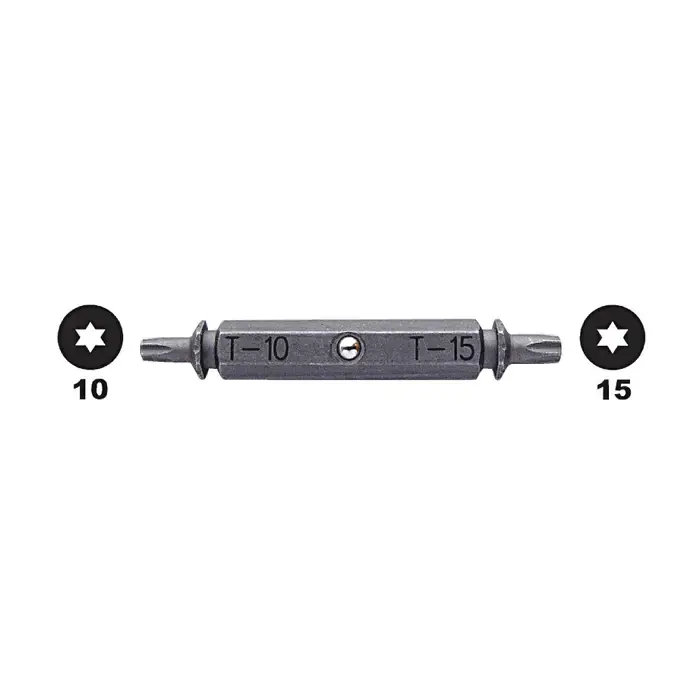MEGAPRO T4D10-15 1/4" Driver Size, T10 & T15 Size, 2" Overall Length Torx Bit Luxury