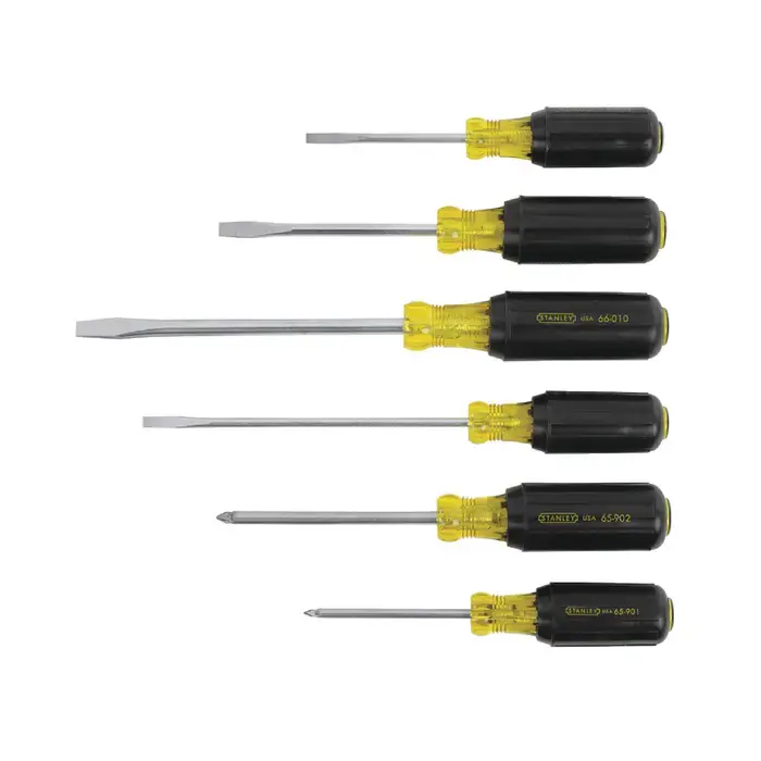 Best Seller STANLEY 66-565 Phillips & Slotted Tip Type, 6 No. of Pieces in Set Screwdriver Style Set