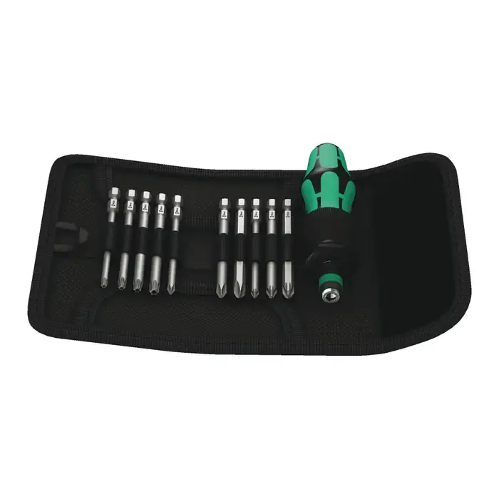 WERA 05059299001 Bit Holding Screwdriver Set Type, Phillips, PosiDriv, Security Torx Tip Types Included, 11 No. of Pieces in Set Interchangeable Tip Style Screwdriver One Day Deal