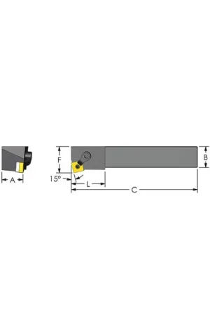 ULTRA-DEX MSKNL 20-6D - MSKNL20-6D, 1.25" External Multi-Clamp Holder - Type M for SNMG64_ Inserts, Left Hand Instant Buy