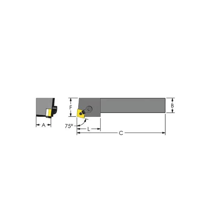 Buy Direct ULTRA-DEX MCRNR 16-4D - MCRNR16-4D, 1.0" External Multi-Clamp Holder - Type M for CNMG43_ Inserts, Right Hand