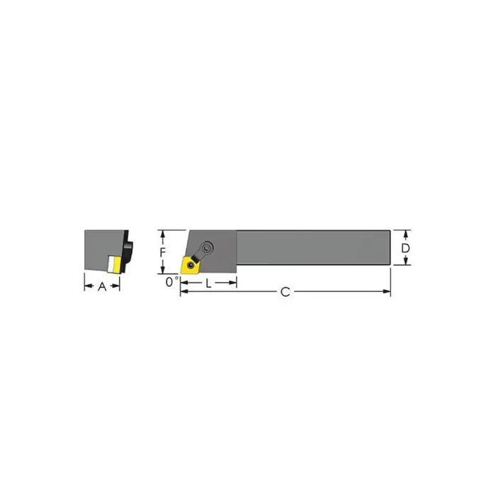 Best Choice ULTRA-DEX MCGNR 24-4D - MCGNR24-4D, 1.5" External Multi-Clamp Holder - Type M for CNMG43_ Inserts, Right Hand