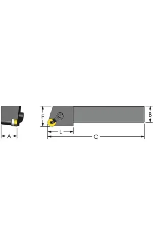 ULTRA-DEX MRGNR 16-4D - MRGNR16-4D, 1.0" External Multi-Clamp Holder - Type M for RNMG43 Inserts, Right Hand Sale