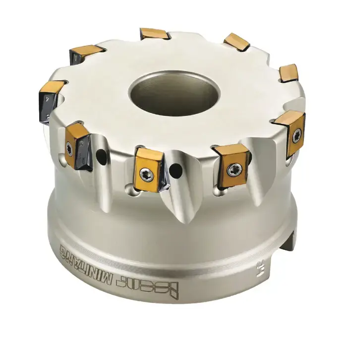 Buy Online ISCAR 3104898 - T490 FLN D1.25-5-.50-08, 1.250" 90 Degree Square Shouldering Indexable Face Mill for T490 LNMT0804 Inserts, Right Hand