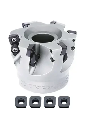 ZCC-CT KIT1-XMR01-11-01 - 4.000" - High Feed Indexable Face Mill Set with Inserts, Right Hand Clearance