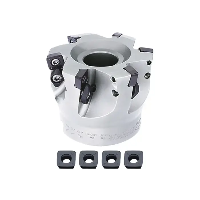ZCC-CT KIT1-XMR01-11-01 - 4.000" - High Feed Indexable Face Mill Set with Inserts, Right Hand Clearance