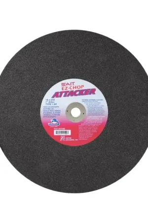 While Supplies Last SAIT 24500 12" Diameter Aluminum Oxide Bonded Cut-Off Wheel - 1" Hole Size, 3/32" Wheel Thickness