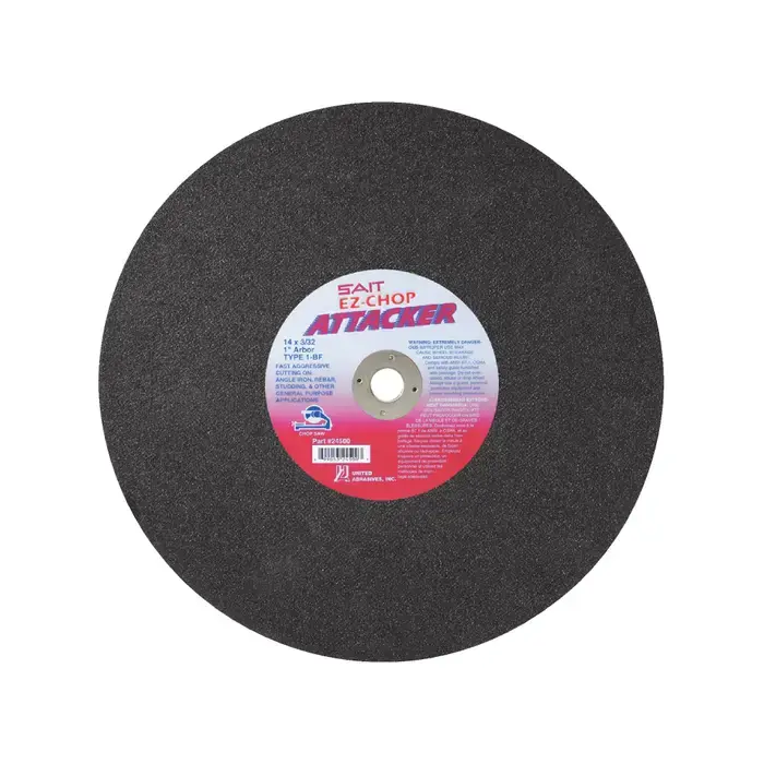 While Supplies Last SAIT 24500 12" Diameter Aluminum Oxide Bonded Cut-Off Wheel - 1" Hole Size, 3/32" Wheel Thickness