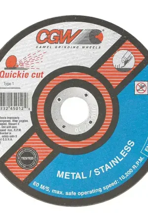Brand New CGW ABRASIVES 35518 7" Diameter Zirconia Aluminum Bonded Cut-Off Wheel - 7/8" Hole Size, 1/16" Wheel Thickness