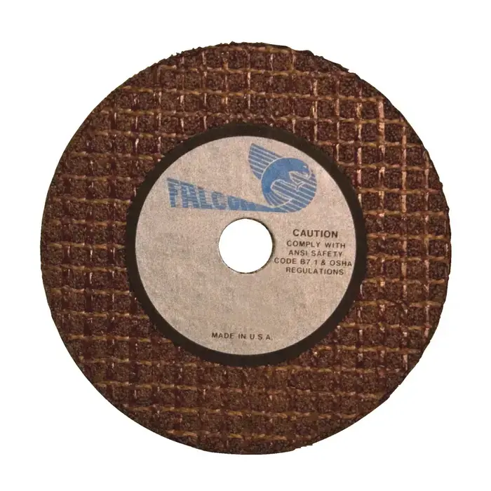 FALCON 3C12 7" Diameter Aluminum Oxide Bonded Cut-Off Wheel - 1/2" Hole Size, 1/16" Wheel Thickness Today Only