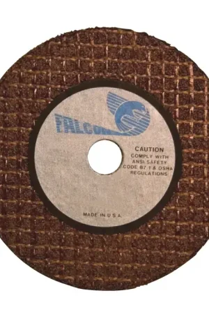 While Supplies Last FALCON 3C52 7" Diameter Aluminum Oxide Bonded Cut-Off Wheel - 5/8" Hole Size, 1/8" Wheel Thickness
