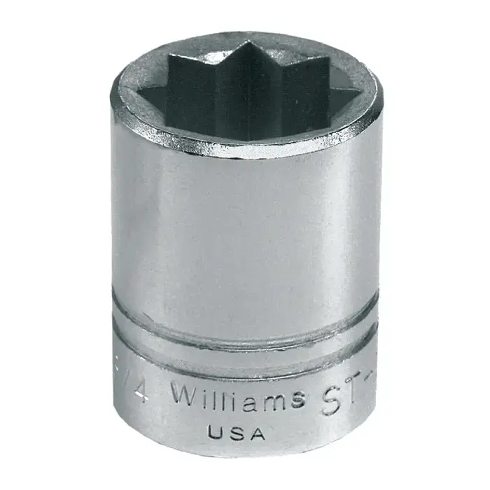 WILLIAMS ST-840 1/2" Drive Size, 8 No. of Points, 1-1/4" Size Impact Socket Mega Sale