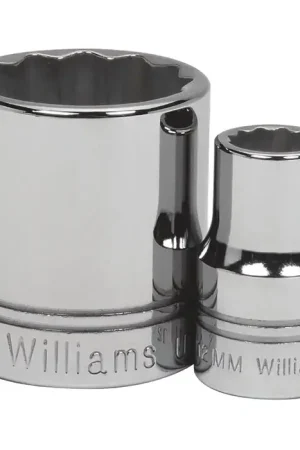 WILLIAMS STM-1225 1/2" Drive Size, 12 No. of Points, 25mm Size Impact Socket Buy Direct