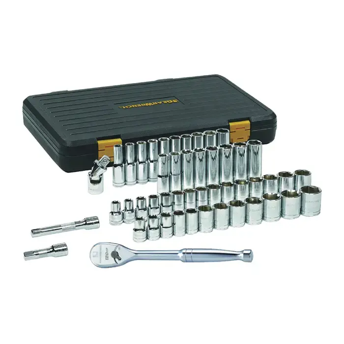 Top Rated GEARWRENCH 80700P 1/2" Drive Size, 6 No. of Points, Standard & Deep Socket Type Combination Socket Set