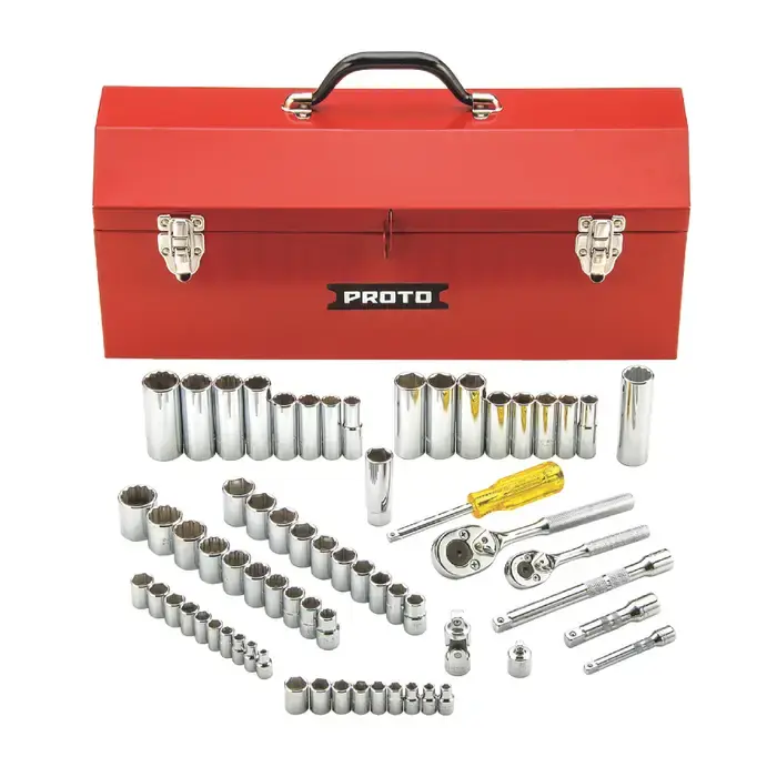 PROTO J47165 1/4" & 3/8" Drive Size, 6 & 12 No. of Points, Standard & Deep Socket Type Combination Socket Set While Supplies Last