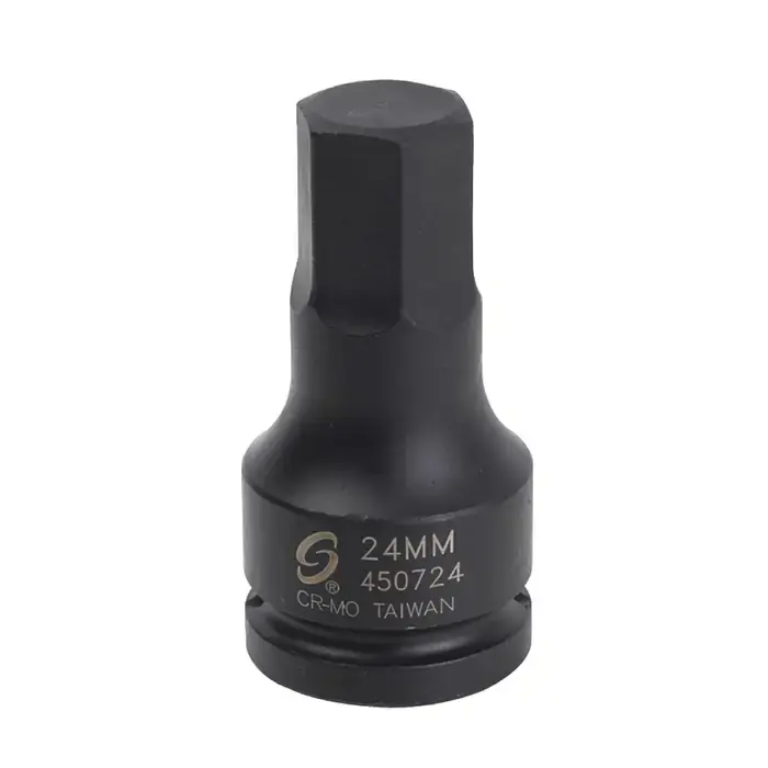 Budget SUNEX 450724 3/4" Drive Size, 24mm Hex Size, Impact Style Hex Bit Socket