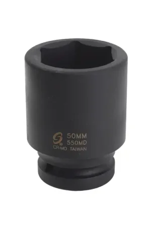 Hot Deal SUNEX 550MD 1" Drive Size, 6 No. of Points, Deep Socket Type Impact Socket