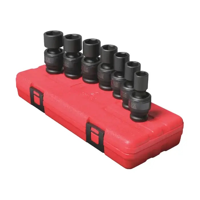 Premium SUNEX 2654 1/2" Drive Size, 6 No. of Points, 7 No. of Pieces in Set Socket Set