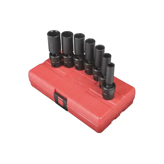 Top Pick SUNEX 3656 3/8" Drive Size, 6 No. of Points, 7 No. of Pieces in Set Socket Set
