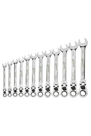 Best Seller WILLIAMS 1220RCF 5/8" Size, 12 No. of Points, 8-13/32" Overall Length Flex Head Reversible Ratcheting Combination Wrench