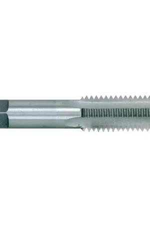 Authentic TTC 12-111-024 1-72 Size, H1 Thread Limit, Plug Chamfer, 2 Flute, Bright High Speed Steel, Right Hand Cut Straight Flute Hand Tap