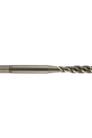Affordable YMW 3/8"-16 Size, H2 Limit, Bottoming Chamfer, 3 Flute, Bright, Vanadium High Speed Steel, Right Hand Cut S.T.I. Tap