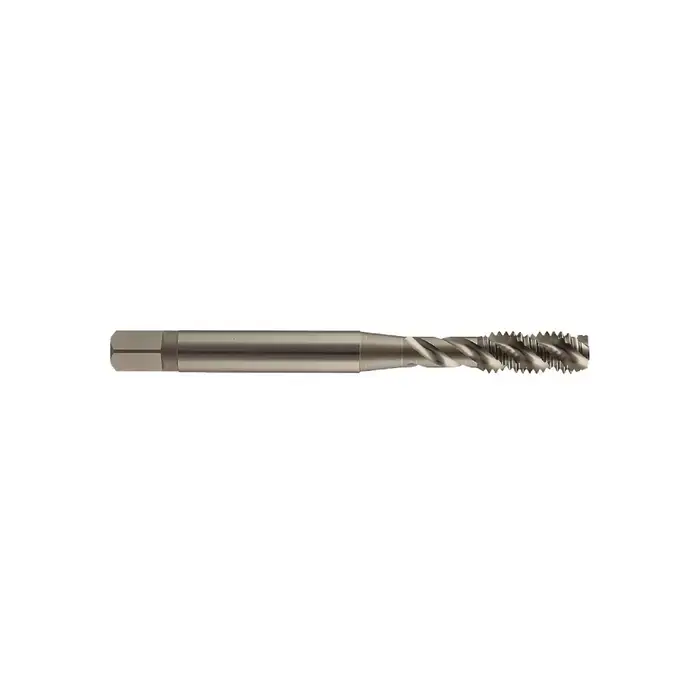 Affordable YMW 3/8"-16 Size, H2 Limit, Bottoming Chamfer, 3 Flute, Bright, Vanadium High Speed Steel, Right Hand Cut S.T.I. Tap