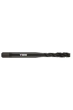 Budget YMW 374617 M4-0.7 Size, D4 Thread Limit, Modified/Semi Bottoming Chamfer, 3 Flute, Black Oxide Vanadium High Speed Steel, Right Hand Cut Spiral Fluted Tap