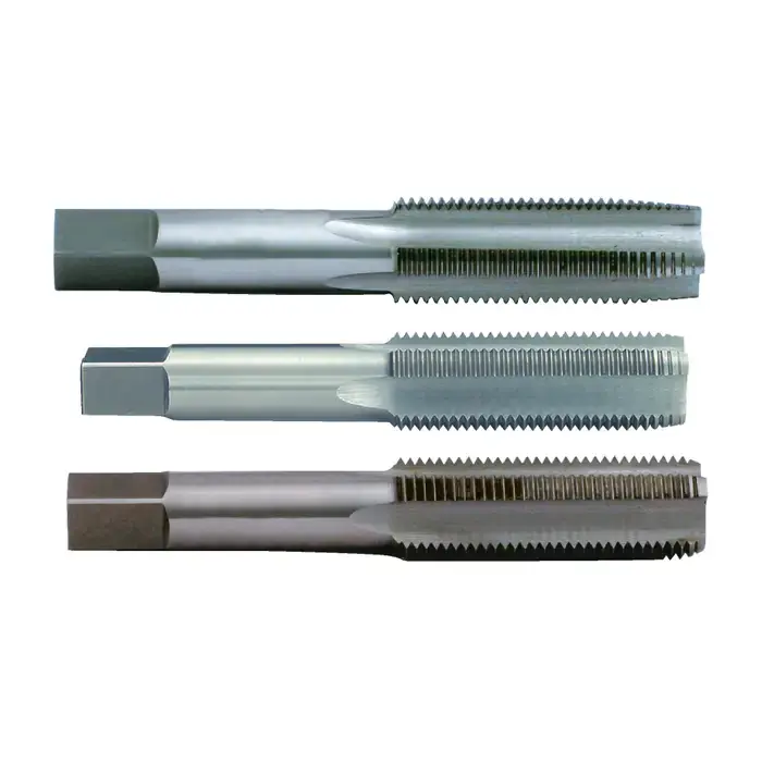 Authentic TTC 18-900-180 18mm-1.50mm Size, Set Of 1 Each Taper, Plug & Bottoming Chamfer, Multiple Flute, Bright High Speed Steel, Right Hand Cut Straight Flute Hand Tap