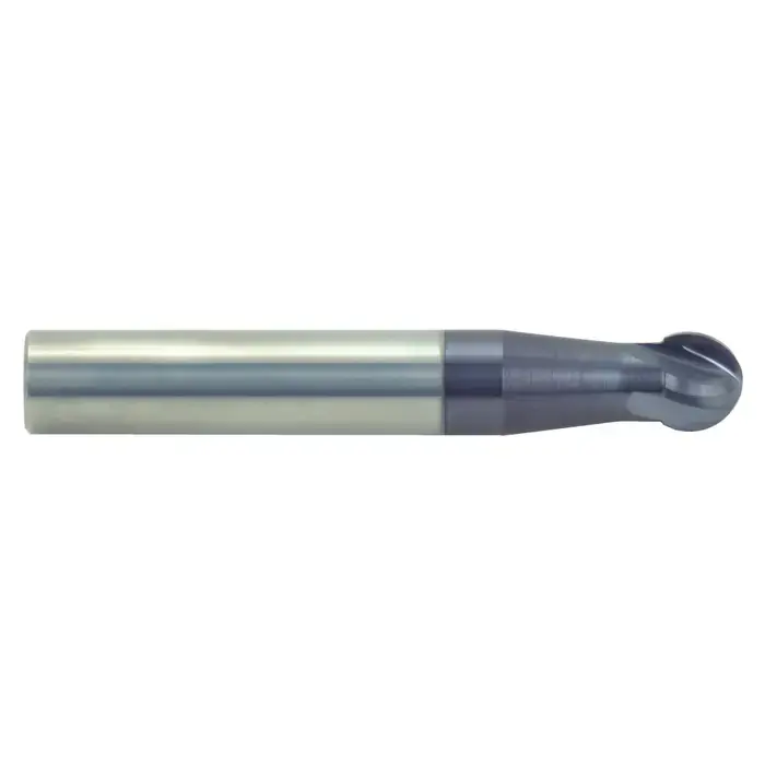 Popular RUSHMORE USA 103635 1/2" Size, 3/8" LOC, 4 Flute, Solid Carbide Ball End Mill