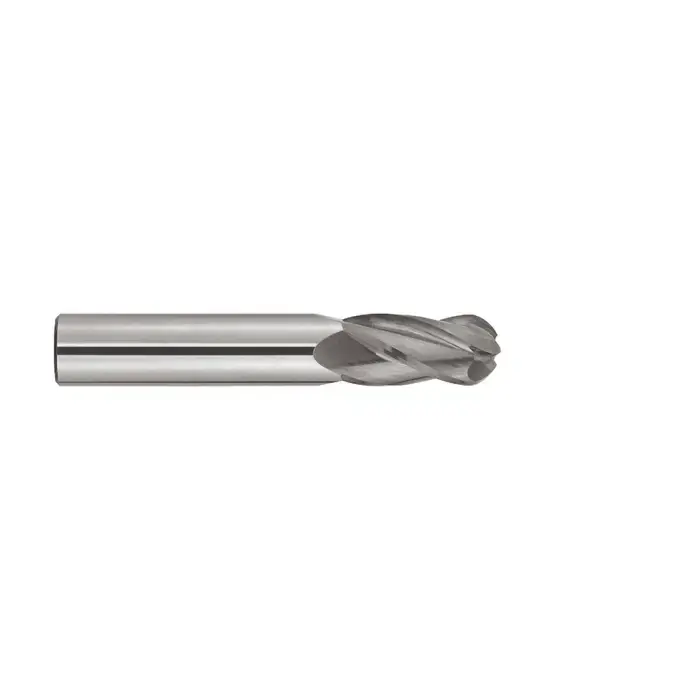 Must Have NIAGARA N56015 3/64" Size, 1/8" LOC, 4 Flute, Solid Carbide Ball End Mill