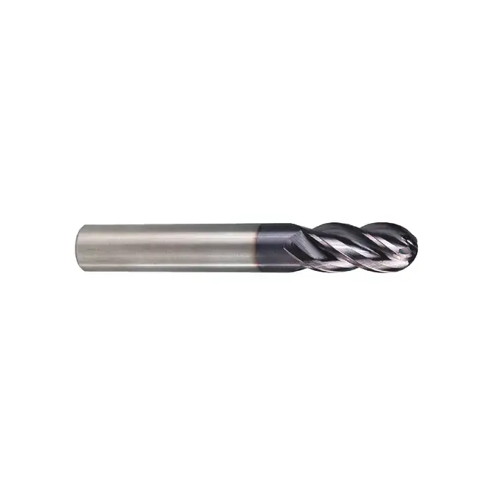 M.A. FORD 17907870A 2.00mm Size, 4.00mm LOC, 4 Flute, Solid Carbide Ball End Mill Premium