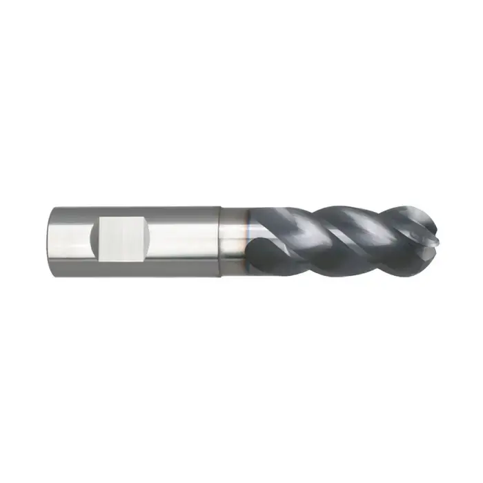 New Arrival NIAGARA N09527 7/16" Size, 7/8" LOC, 4 Flute, Solid Carbide Ball End Mill