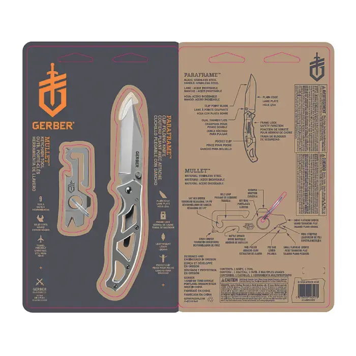 Crafted GERBER 31-003999 Folding Knife Type, Stainless Steel Blade Material Pocket Knife