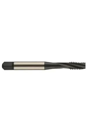 YMW 388324 M5-0.8 Size, D4 Thread Limit, Modified/Semi Bottoming Chamfer, 3 Flute, Black Oxide Powdered Metal High Speed Steel, Right Hand Cut Spiral Fluted Tap Shop Now