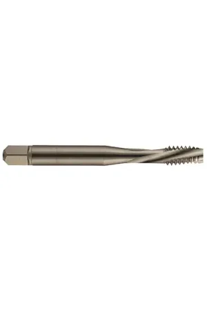 YMW 387648 3/8"-24 Size, H5 Thread Limit, Modified/Semi Bottoming Chamfer, 3 Flute, Nitride Surface Toughening Treatment Powdered Metal High Speed Steel, Right Hand Cut Spiral Fluted Tap Discount