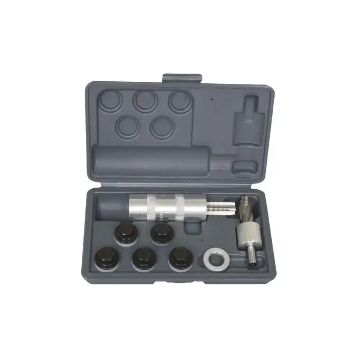 LISLE 58850 7 Piece Oil Pan Plug Rethreading Kit For Use With Soft Steel and Aluminum Oil Pans With 1/2", 12 & 14mm Threads Hot Picks