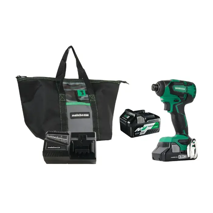 Low Price METABO HPT WH18DBFL2TM 1/4" Chuck Size, 3,100 RPM No-Load Speed, 18V Voltage Impact Driver