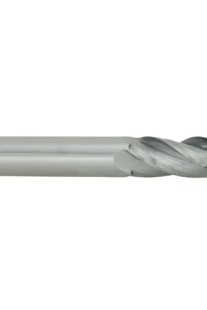 While Supplies Last RUSHMORE USA 100218 1/16" Size, 3/16" LOC, 4 Flute, Solid Carbide Ball End Mill