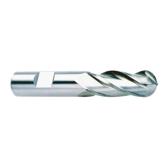 Authentic TTC PRODUCTION HP 08-072-200 1-1/2" Size, 2" LOC, 4 Flute, High Speed Steel Ball End Mill
