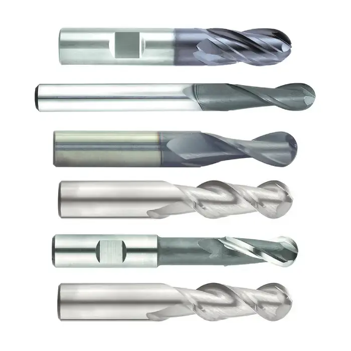 Best Choice NIAGARA N55629 1/4" Size, 1" LOC, 2 Flute, Solid Carbide Ball End Mill